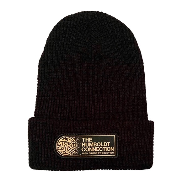 NWT Waffle Cuff Beanie Black - Picture 1 of 1